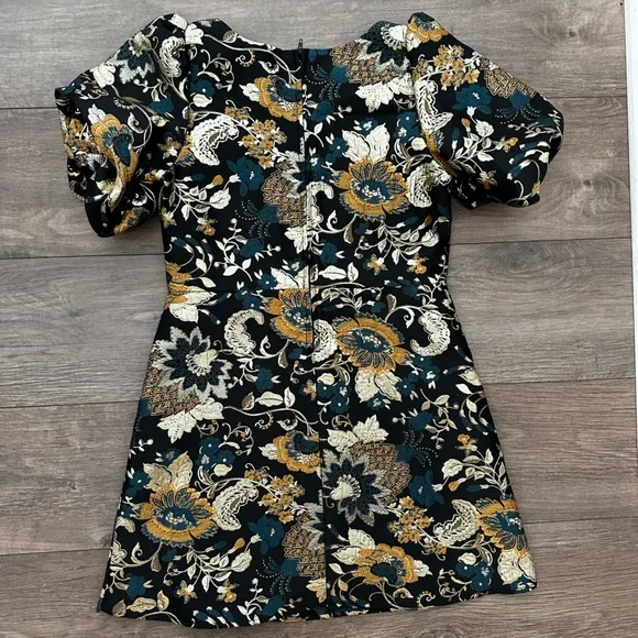 GB Social Little Girls Quarter-Sleeve Floral Jacquard Dress - Picture 2 of 2